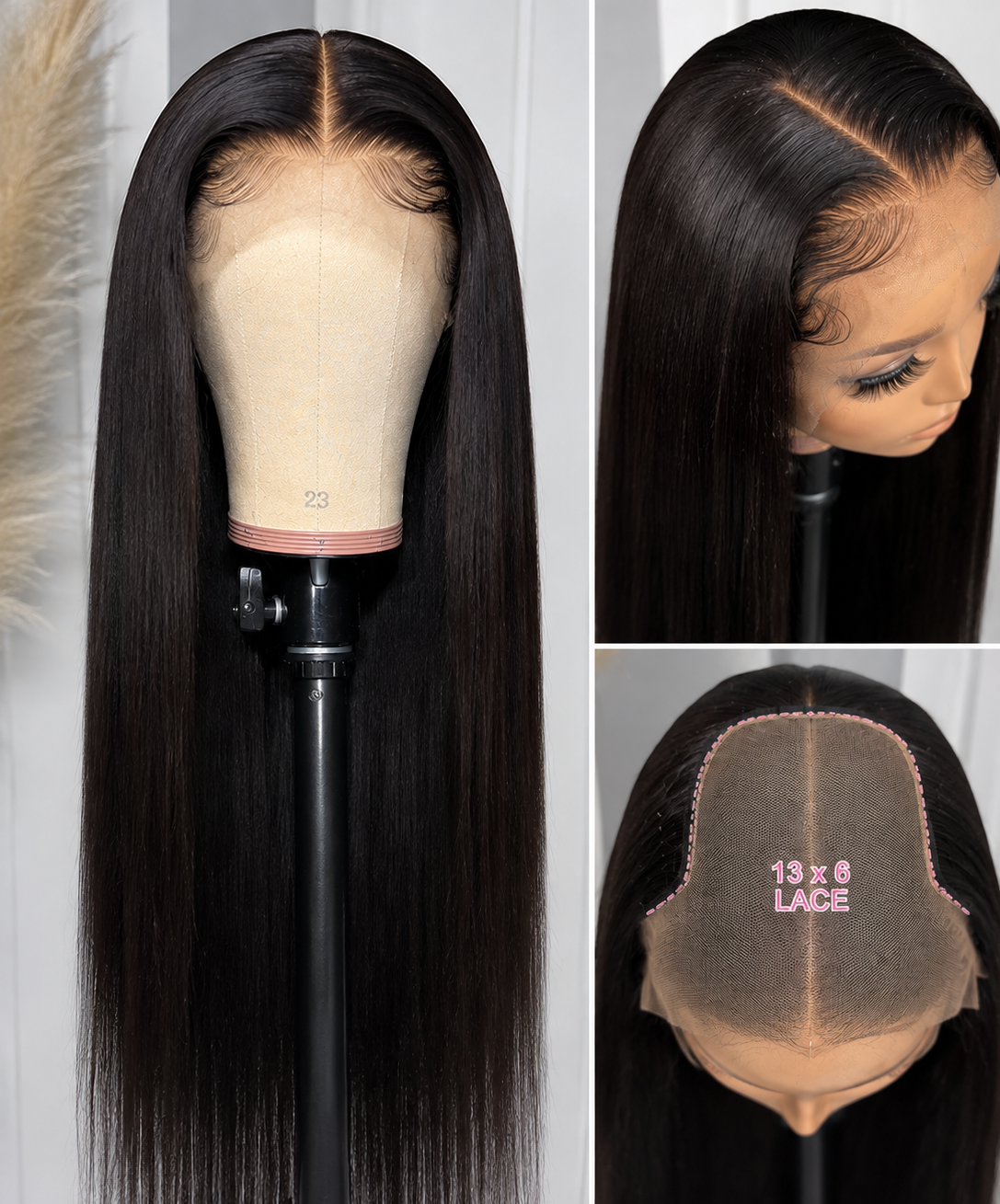 Miani hair 13*6 Straight Lace wig